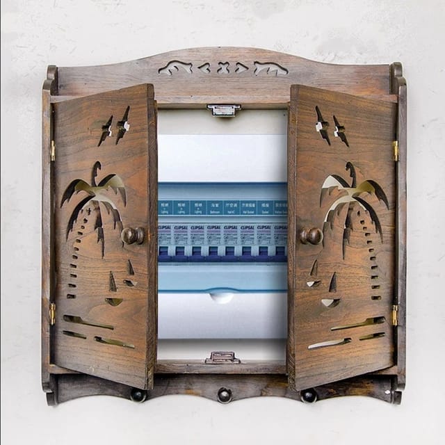 Decorative Wooden Electrical Panel Box – A Stylish Home Accessory